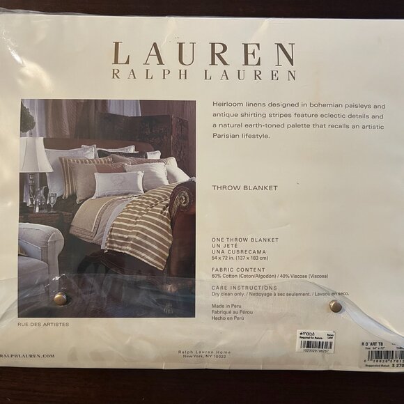 Lauren Ralph Lauren lacy throw blanket - Picture 2 of 2